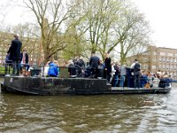 Partying on canal boat