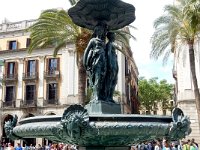 Fountain at Placa Reial