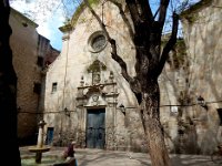 Church of Sant Felip Neri  Damage is due to two bombs that exploded during Spanish Civil War.