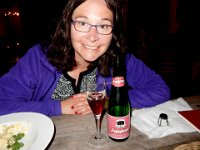 Anna enjoying her beer at De Groote Witte Arend : Anna Stenson