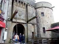 Entrance to Mont Saint Michel : Craig Stenson, Gary Stenson, Rita Stenson