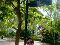 Anna on Cuba street at Buen Retiro Park