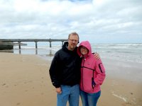 Anna and Kevin at Omaha beach : Kevin Stenson, Anna Stenson