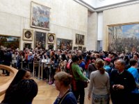 The Mona Lisa room at the Louvre