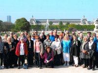 Tauck group in Tuileries Garden : Kevin Stenson, Anna Stenson, Gary Stenson, Rita Stenson, Craig Stenson