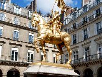 Joan of Arc statue  Joannie on a pony