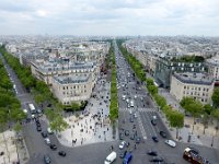 View from top of Arc de Triomphe