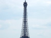 View of Eiffel Tower from top of Arc de Triomphe