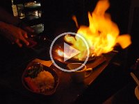 Firing a steak at Ninja