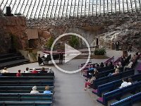 Performance in Temppeliaukio Church in Helsinki