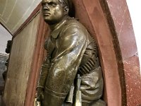 Ploshchad Revolyutsii metro station, Moscow  Bronze sculptures by Matvey Manizer depicting the people of the Soviet Union.