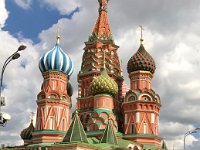 Anna and Kevin at St. Basil's Cathedral, Moscow : Kevin Stenson, Anna Stenson