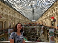 Anna in GUM Department Store, Moscow : Anna Stenson