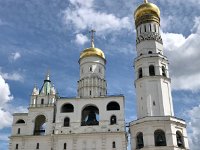 Ivan the Great Bell Tower and Assumption Bellfry, Kremlin  Bell tower is 266 feet high and was built in 1329.  The bellfry was built between 1532 and 1543.