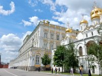 The Great Kremlin Palace (left) and Cathedral of the Annunciation (right)  Great Kremlin Palace built in 1849.