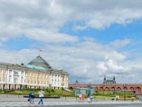 Senate Building (left) and Spasskaya Tower (right)