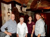 Stenson family at interesting restaurant : Anna Stenson, Gary Stenson, Rita Stenson, Craig Stenson