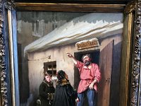 Yaroslavl Art Museum in Governor's House  Yardkeeper Giving the Flat to the Bairn's Wife by Vasily Grigoryevich in 1878.