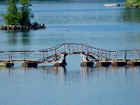 Interesting bridge allows very small boats through  On board Viking Akun