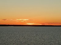 Sunset on Lake Ladoga (largest lake in Europe)  On board Viking Akun