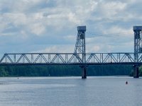 Bridge near Lodeynoye Pole  On board Viking Akun