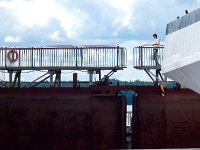 Locks on Svir river  On board Viking Akun