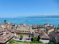 View of Lac Leman from Nyon, Switzerland